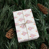 Pink Flamingo Christmas Wrapping Paper Roll of 6 or 12 Feet | Choice of Matte or Satin Finish | Buy 2 or more and SAVE 10%