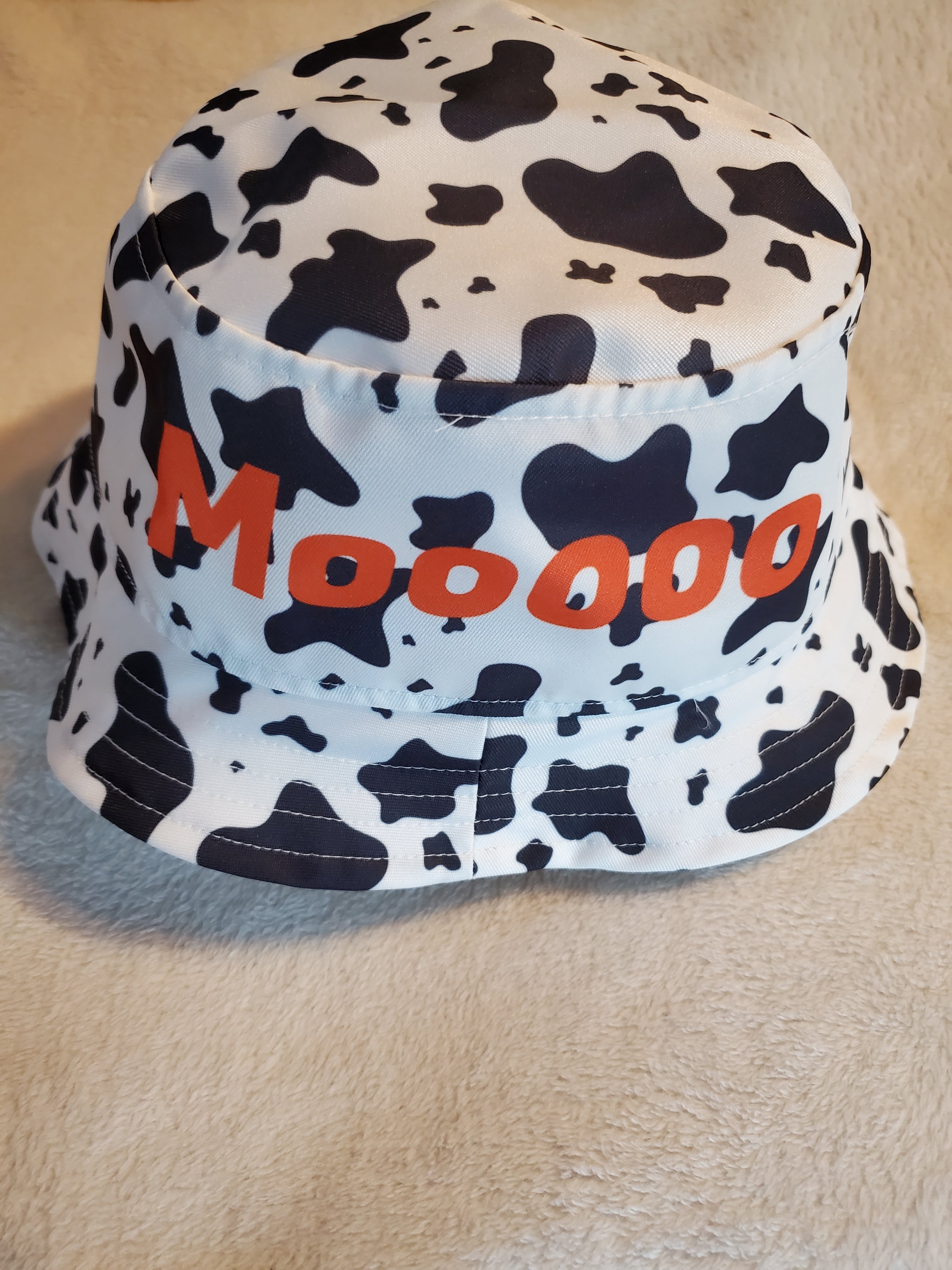 Cow Print Baseball Season Bucket Hat | Cow Spots Bucket Hat | Baltimore Baseball | Free Shipping