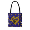 Flock Tote Heart Theme | Shopping Tote for Baltimore Sports Fans | Baltimore Valentine Gift