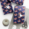 Chef Santa Christmas Wrapping Paper Roll of 6 or 12 Feet | Choice of Matte or Satin Finish | Buy 2 or more and SAVE 10%