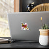 Maryland Flag Chickens Sticker | Kiss-Cut Vinyl Decal | Maryland Agriculture Sticker | Multiple Sizes