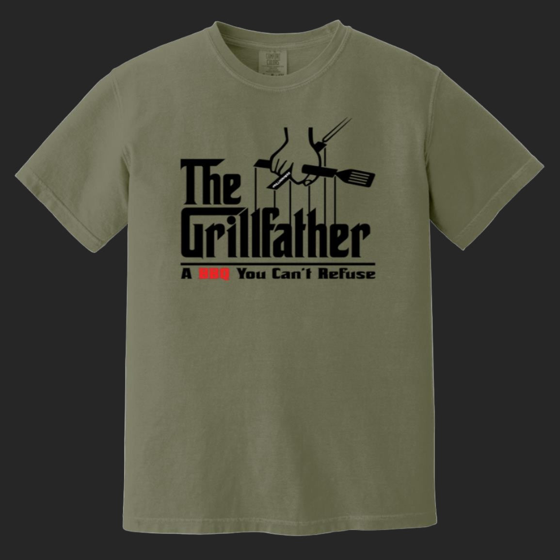 The Grillfather Comfortable Heavyweight Garment-Dyed T-Shirt | Free Shipping