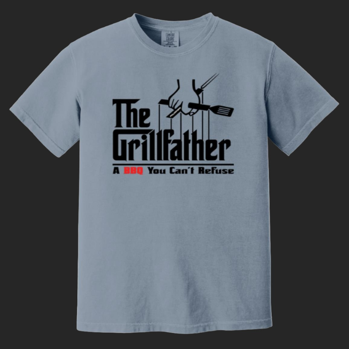 The Grillfather Comfortable Heavyweight Garment-Dyed T-Shirt | Free Shipping