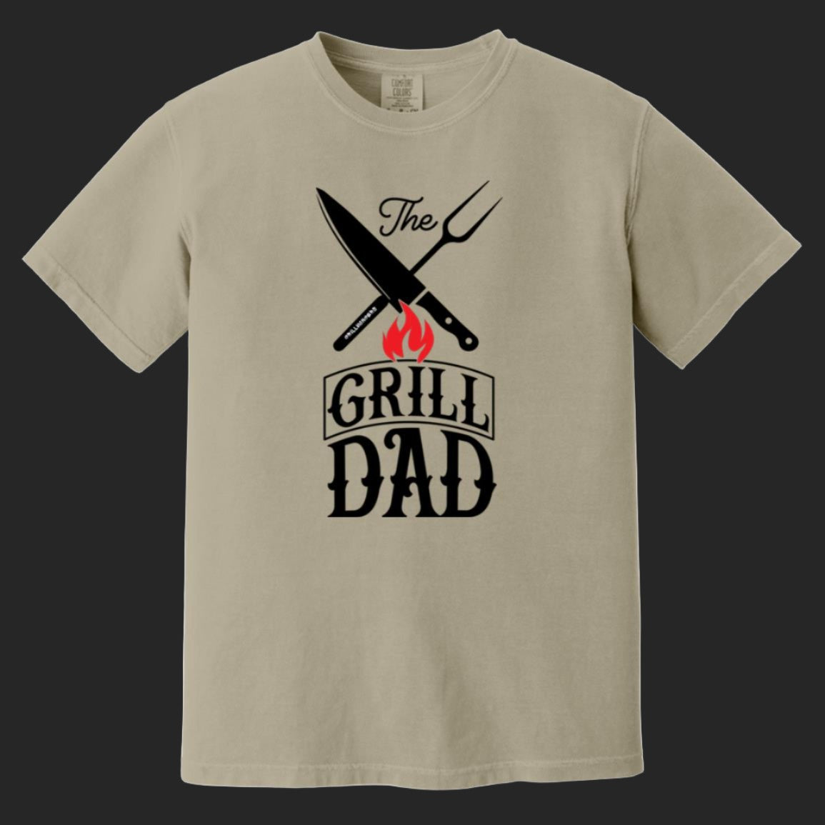 The Grill Dad Comfortable Heavyweight Garment-Dyed T-Shirt | Free Shipping