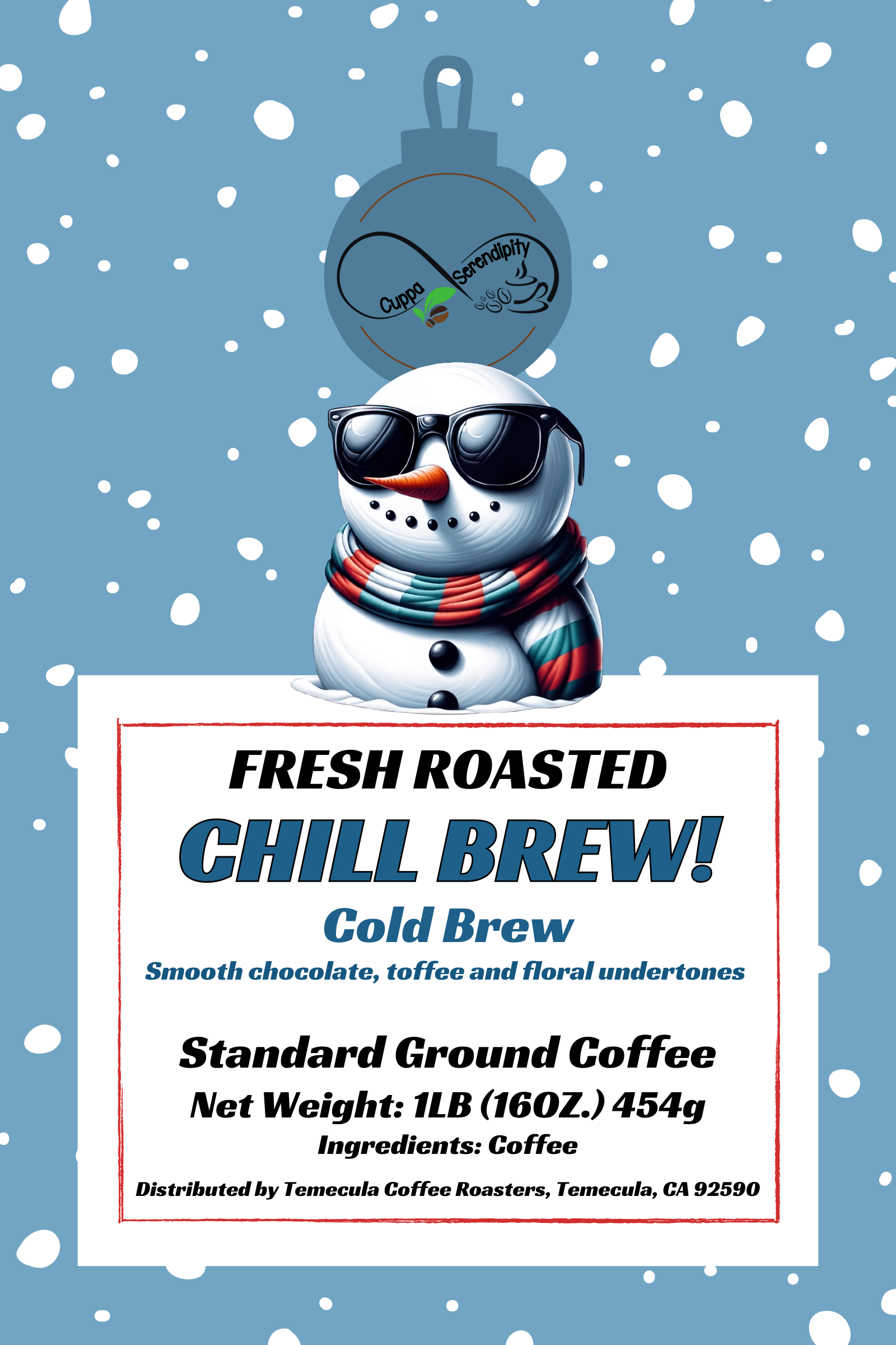 Chill BREW! Cold Brew Craft Coffee | Standard Grind Small Batch Coffee | Free Shipping