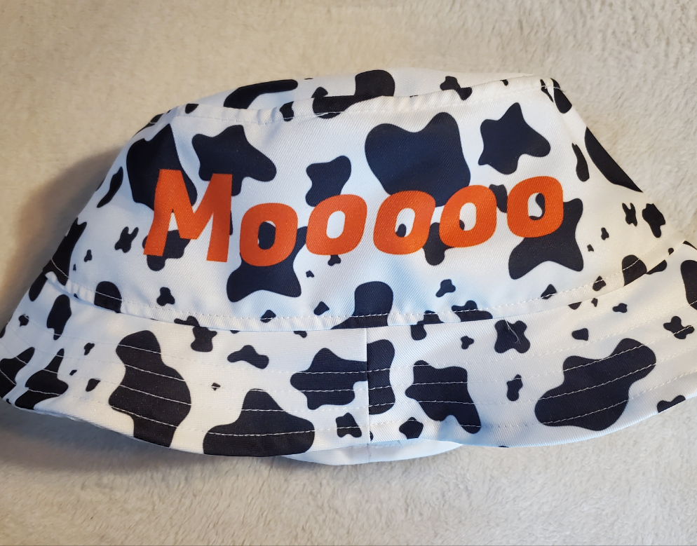 Cow Print Baseball Season Bucket Hat | Cow Spots Bucket Hat | Baltimore Baseball | Free Shipping