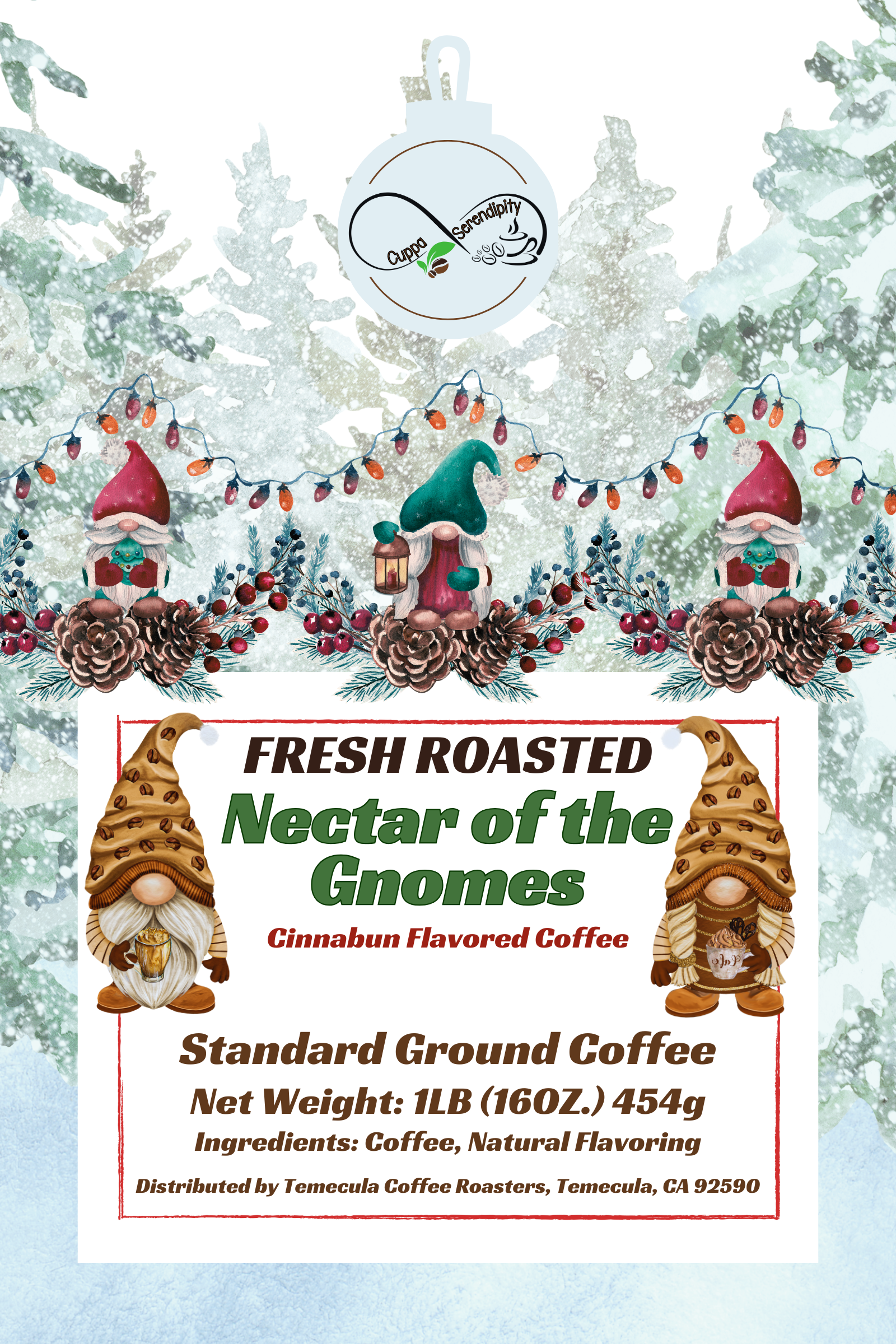 Nectar of The Gnomes Cinnabun Flavored Craft Coffee