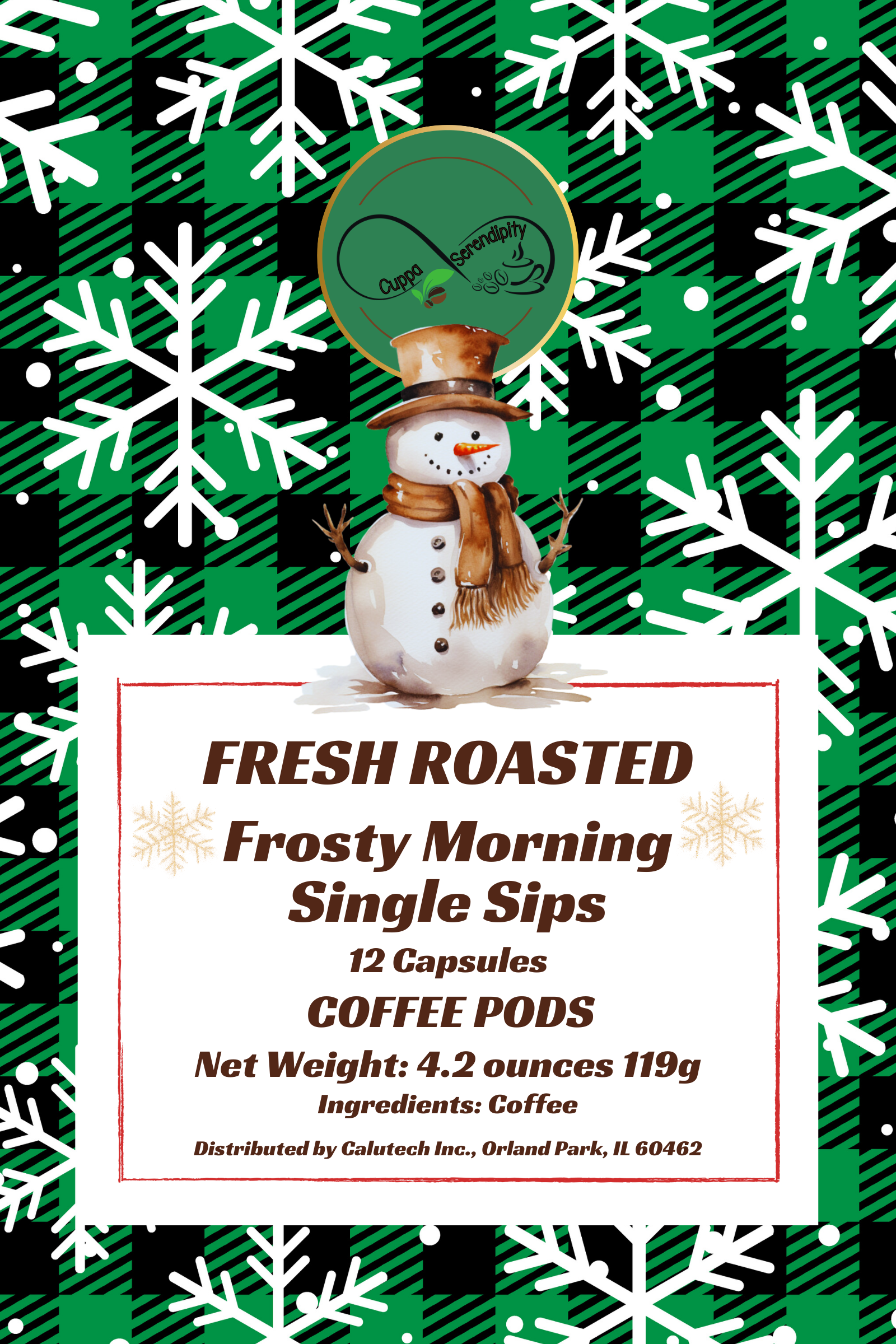 Frosty Morning Single Sips | 12 Pack Single Serve Coffee Capsules | Craft Coffee