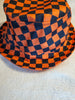 Baltimore Baseball Season Bucket Hat | Orange and Black Checkered Hat | Baltimore Baseball | Free Shipping